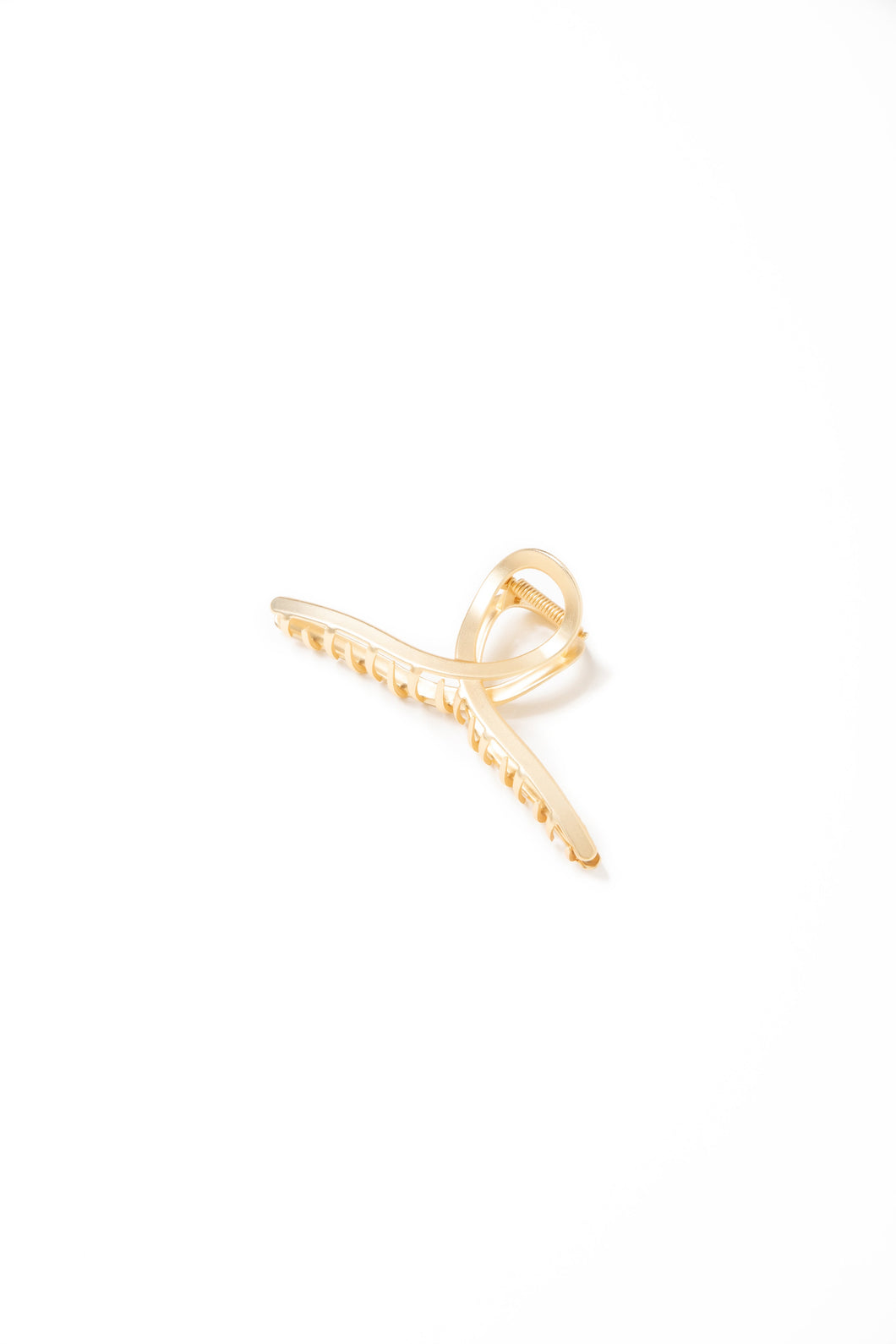 Tr X Bethany Twist Claw Clip Gold Solid Clawclips