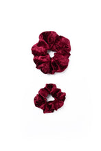 Load image into Gallery viewer, Ruby Velvet Dreamy Scrunchie By Tr Scrunchies
