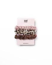 Load image into Gallery viewer, Mini Silk Scrunchie Trio By Tr ($30 Value) Leopard Scrunchies

