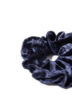 Load image into Gallery viewer, Midnight Blue Velvet Dreamy Scrunchie By Tr Scrunchies
