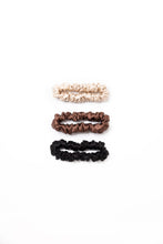 Load image into Gallery viewer, Mini Silk Scrunchie Trio By Tr ($30 Value) Scrunchies
