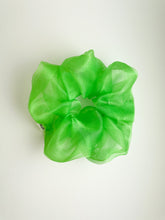 Charger l&#39;image dans la galerie, Organza Dreamy Scrunchie By Tr Neon Green Scrunchies
