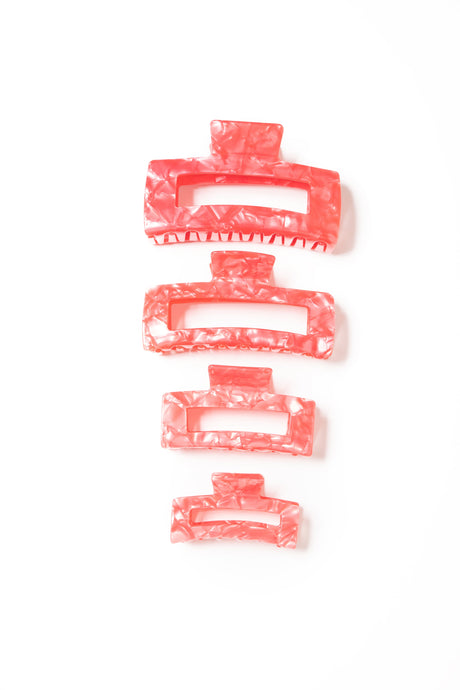 Tr X Bethany 4 Claw Clip Bundle (Value Of $86) Pink Clawclips
